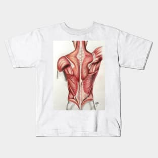 Anatomy. Body building Kids T-Shirt